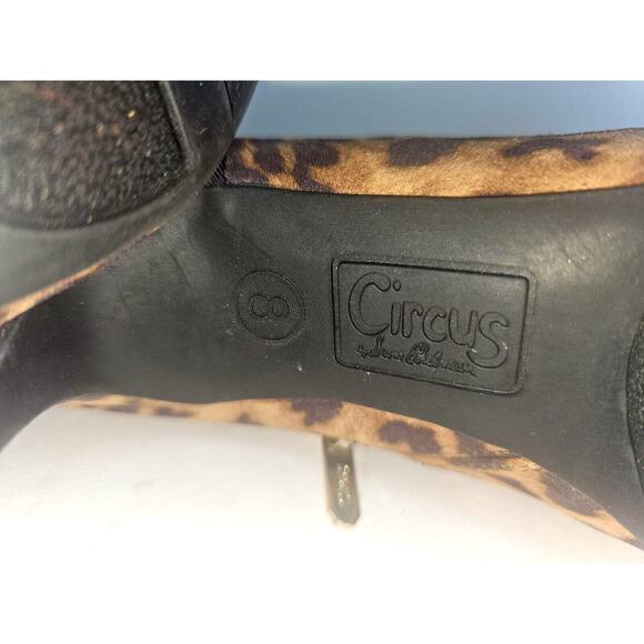 Circus Sam Edelman Sz 8 Leopard Print Womens Bootie Ankle Boots - Picture 11 of 11